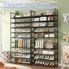 Simple Trending Tall Shoe Rack Storage Holds 40 Pairs, 10