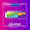 Always Radiant Feminine Pads for Women, Flexfoam Pads with Wings,