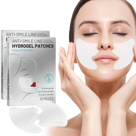 Anti-Wrinkle Plasters Against Nasolabial Wrinkles - Pack of 24 Face Lifting Tape - Anti Wrinkle Pads Smile Plasters for Smoothing Smile Lines - Laughter Wrinkles Hydrogel Face Tape Against Wrinkles