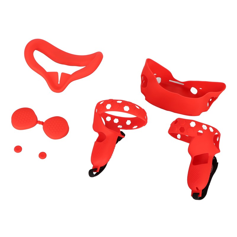 5 in 1 Silicone Cover Set for Quest 2 Includes