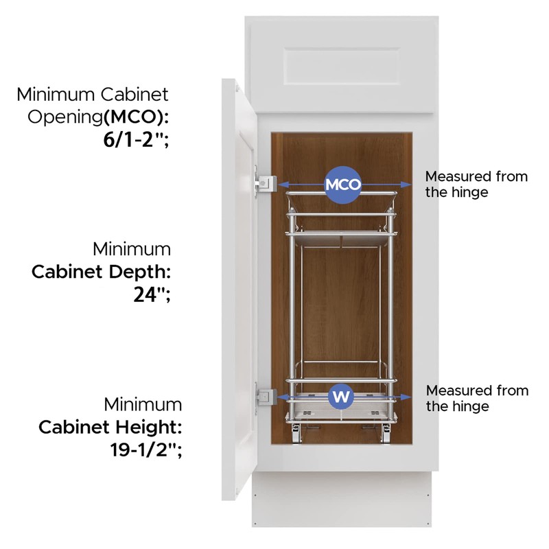 LOVMOR Pull Out Cabinet Organizer and Storage (5" W x