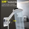 NearMoon Shower Elbow Adapter for Shower Head, Solid Brass 45°G1/2