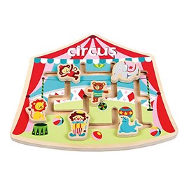 LELIN Toys 30529 Puzzle Labyrinth - Circus, Multi Colour