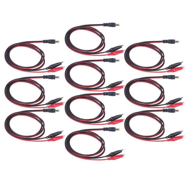 DC to Dual Test Clip Cable Copper Core Electrical Test