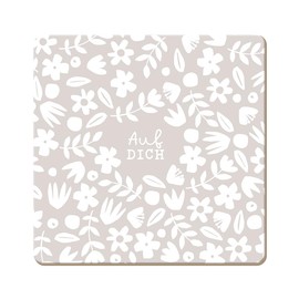 Graphic Workshop Funny Cork Coaster | Auf Dich [German Language]