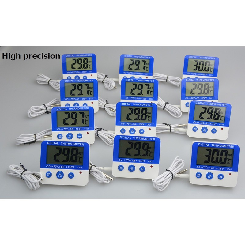 Fridge Freezer Thermometer Max/Min Memory Refrigerator Thermometer High & Low