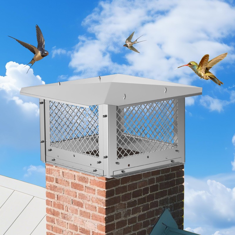Fuairmee Premium 13" x 13" Chimney Cap, Stainless Steel Chimney
