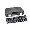 GEARWRENCH 19 Pc. 1/2" Drive 6 Pt. Standard Impact Socket