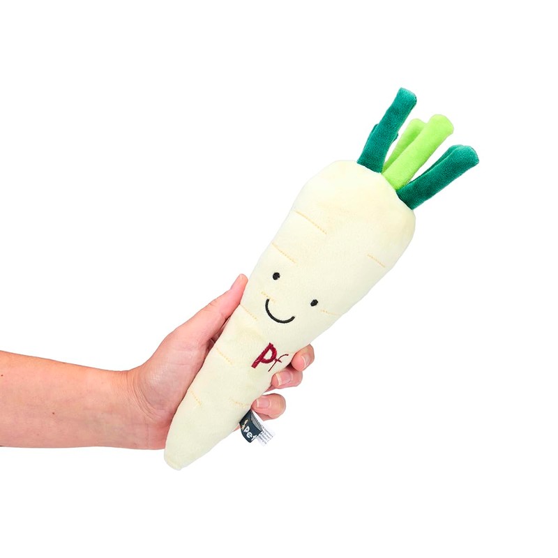 Petface Foodie Faces Penelope Parsnip Plush Dog Toy with Built-In-Squeaker