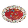 Bico Red Spring Bird Ceramic 16 inch Oval Platter, Microwave