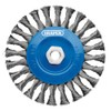 Draper 08059 Steel Twist-Knot Flat Wire Wheel Brush, 150mm, M14