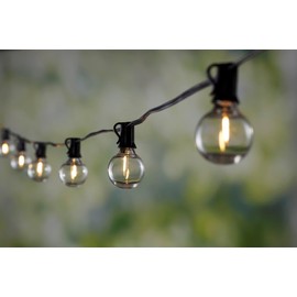 Litex Industries: 18.5-ft Solar Black Outdoor String Light with 15 White LED Globe Bulbs