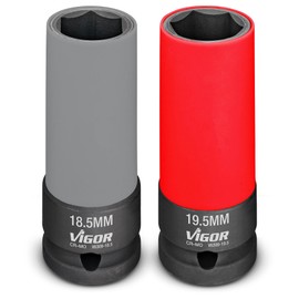 VIGOR Impact Wrench Socket Set - Number of Tools: 2