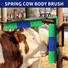 Livestock Scratch Brush With Spring Iron Holder，Animal Back Scratching Brush