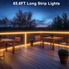 echosari 65.6Ft LED Strip Lights, 2700K Ultra-Bright Strip Lights with