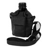 Rothco Vintage Canvas Carry-All Canteen Cover with Shoulder Strap, Black
