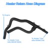 Heater Hose Set with TEE Supply-Return 5058437AK,Compatible with Dodge Journey