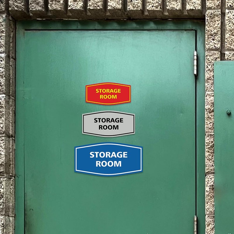 Signs ByLITA Fancy Storage Room Sign(Black Gold) - Medium