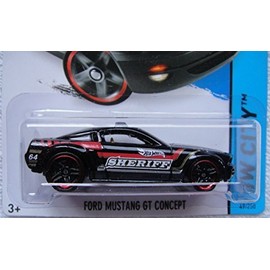 HOT WHEELS HW CITY SHOWDOWN SCAN & RACE! BLACK FORD MUSTANG GT CONCEPT 49/250