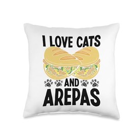 Colombian Snacks Arepa Grill Arepa Flour Arepas Making Throw Pillow