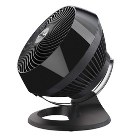 Vornado 660 Large Whole Room Air Circulator Fan for Home, 4 Speeds and 90-Degree Adjustable Tilt, Removable Grill, 10 Inch, Floor Fan for Bedroom, Office, Black