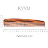 KYVU Handmade Cellulose Acetate Comb T8, 19.1 cm, FINE &
