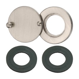 PATIKIL 5/8" Peephole Cover,Rotating Door Viewer Peephole Privacy Cover with Self-Adhesive Tool for Home Security Apartment Hotel,Brushed Nickel