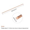 sourcing map 4mm Diameter 250mm Length Solid Copper Round Bar