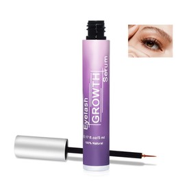 Eyelash Serum, Eyebrow Serum, Natural Eyelash Serum for Accelerated Growth and Intensive Care, Ensures Longer, Thicker and Stronger Eyelashes Without the Use of Hormones