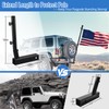 Truck Flag Pole with Hitch Holder – 5FT Heavy Duty