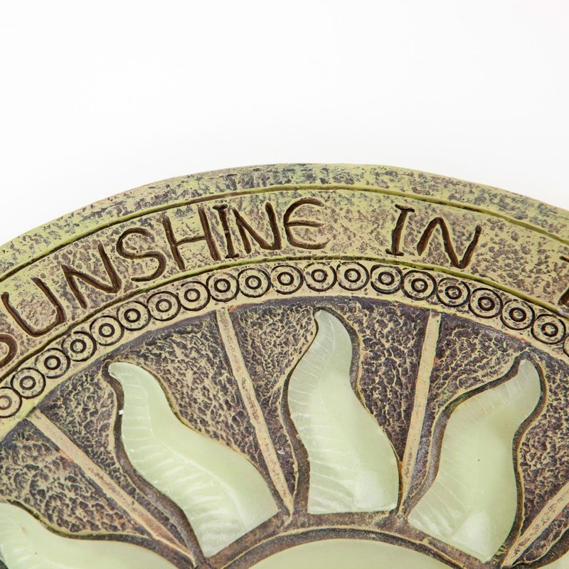 Bits and Pieces - Sun Garden Stone - Glowing Sun