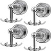 Aotuse 4Pcs Suction Cup Hooks 360° Rotating Heavy Duty Hanging