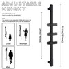BEIYI Matte Black Handheld Shower with Slide Bar Square Handheld