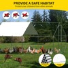 GarveeLife Large Chicken Coop Run, Metal Hen House with Anti-Ultraviolet