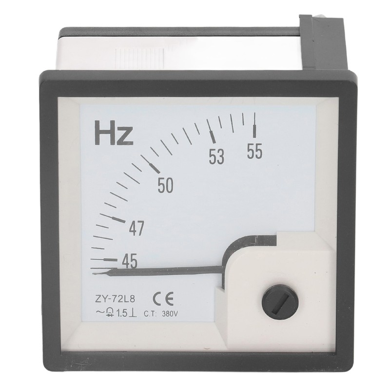 AC Frequency Meter 45 To 55Hz 1.5 Class Accuracy 72x72mm