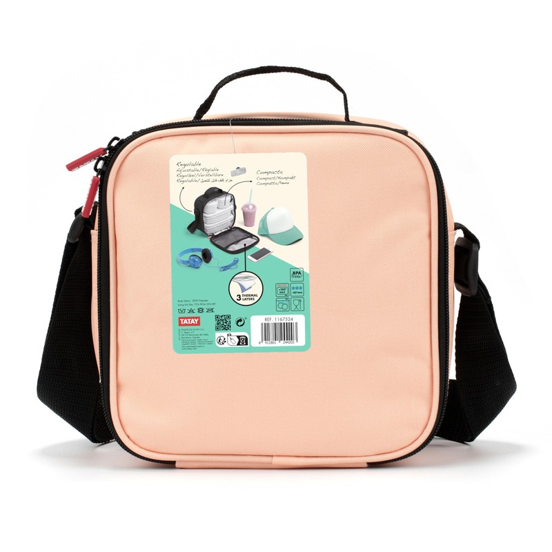 TATAY 1167524 Lunch Bag, Plastic, 3 liters, Orange