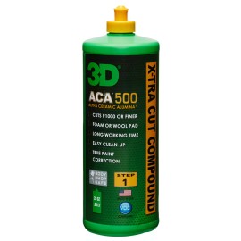 3D ACA 500 X-Tra Cut Compound 32oz | Heavy Cutting Body Shop Safe