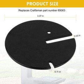 Band Saw Table Insert 69063 Replacement, Table Saw Parts for Sears Roebuck 12in Craftsman 113.XXXXX Series Band Saws