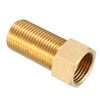 sourcing map Brass Threaded Pipe Fitting G1/2 Male x G1/2