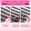 96pzs Pestañas Postizas Kit Con Rizador De Pestañas Y Pinzas