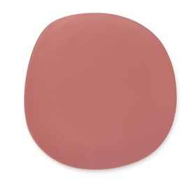 Minimalistic 6 Pieces Organic Shaped Dinner Plates Porcelain Dinnerware Set | Pretty Terracotta Color Solid Design Dishwasher Microwave Safe Mix & Match Set