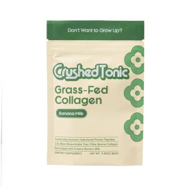 Banana Milk Collagen Powder – Premium Hydrolyzed Collagen for Skin, Hair & Nails, Gluten-Free, Non-GMO, Beauty & Wellness Dietary Supplement