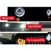 PAIR DOT 7" Inch LED Headlights DRL Turn Signal Combo