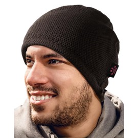 Lvaiz Mens Winter Beanie Hat Warm Fleece Lined Skull Cap for Men Reversible Women Windproof Watch Hat Knit Warm Unisex Beanie