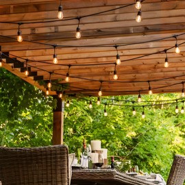 Svater S14 Led Replacement Light Bulbs, 1W Shatterproof Globe Plastic Bulb E26 Base, Dimmable Light Bulbs for Indoor Outdoor Patio Decor, 2700K, Warm White, 15 Pack