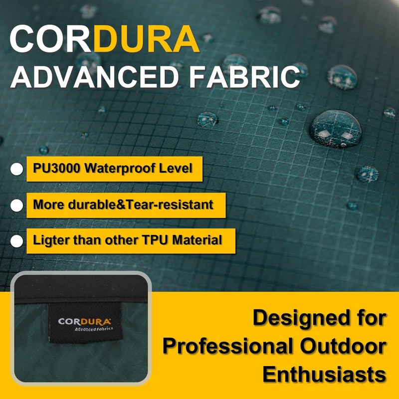 MONTCAMPER CORDURA Waterproof Dry Bag 3L – Heavy Duty IPX6