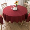 Round Waterproof Tablecloth Spill-Proof and Stain Resistant Table Cloth Wrinkle