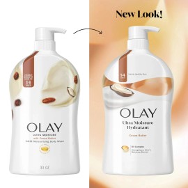 Olay Ultra Moisture Body Wash with Shea Butter.Choose Scent & Size - Cocoa Butter, 33 Fl Oz