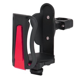 Motorcycle Cup Holder, Adjustable Water Drink Bottle for ATV UTV Bike Motorcycle 22/25/28mm Handlebar Mount, Red