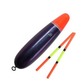 FONGKNOX 2 Pack Long Oval ISO Floats High Sensitivity Visible Well Balanced High Accuracy Wood Floats External Hanging with Additional Display Sea Fishing Rock Fishing Size